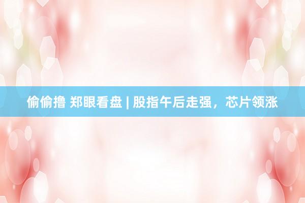 偷偷撸 郑眼看盘 | 股指午后走强，芯片领涨