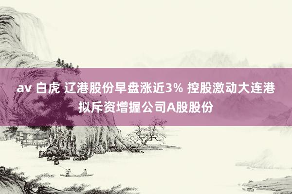 av 白虎 辽港股份早盘涨近3% 控股激动大连港拟斥资增握公司A股股份